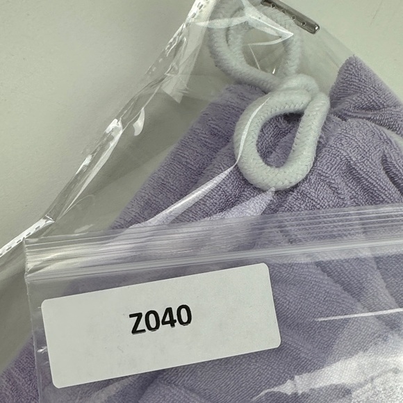 Lavon Mauve TerryMini Skirt with White Trim - Picture 7 of 7